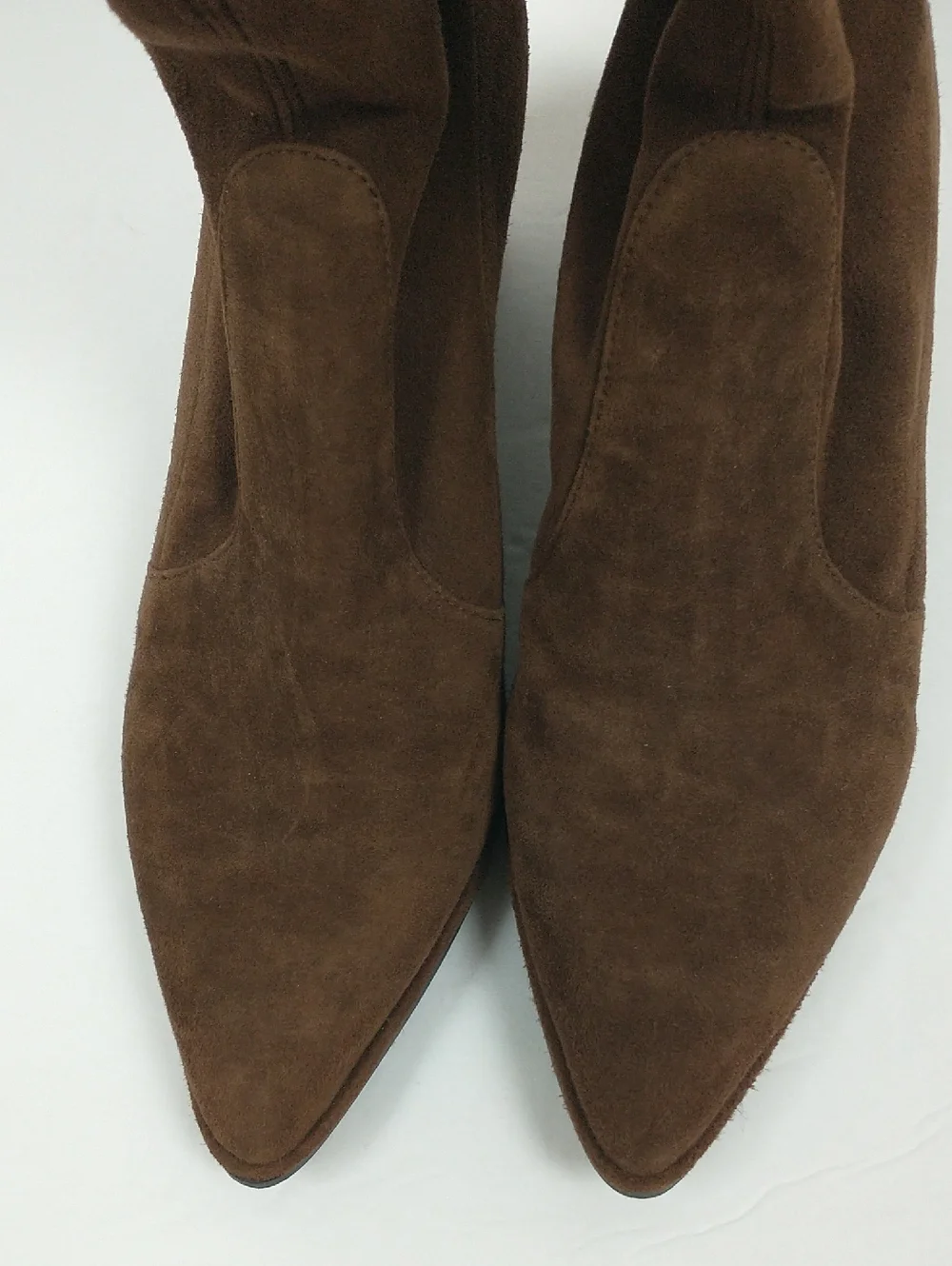 Stuart Weitzman Over-the-Knee Thighland Suede Leather Boots Womens 7.5 Brown